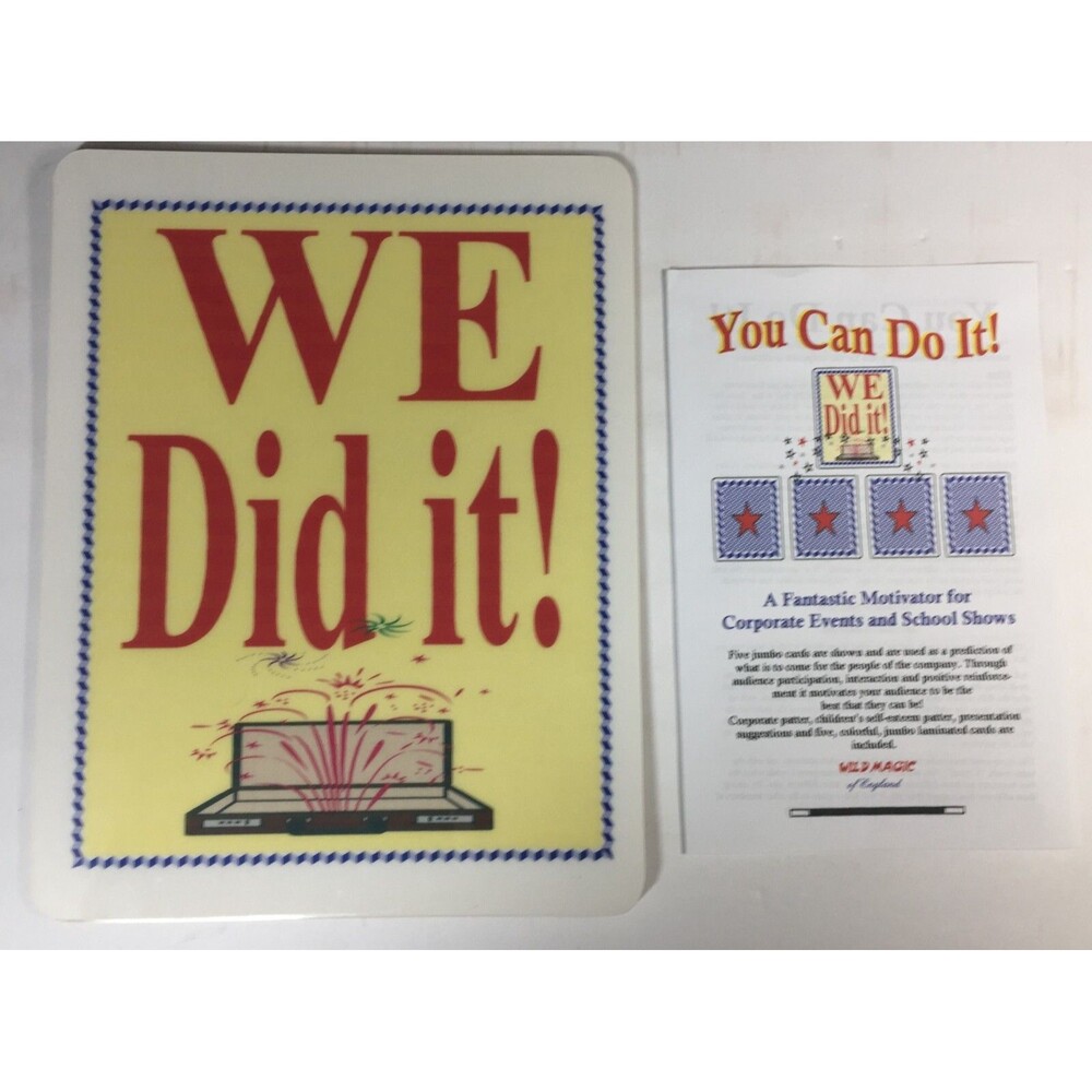 Rachel Wild/Tom Jones You Can Do It! We Did It! - Magic to Motivate